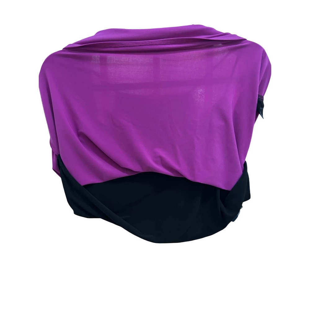 Worthington Womens Colorblock Camisole Tank Top Layering Purple Black NWT Size L - Picture 5 of 5